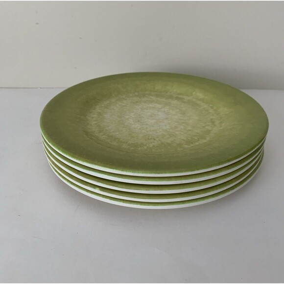Better Homes and Gardens Melamine Round Salad Plates Green 8.5" Set of 5 - Picture 11 of 12